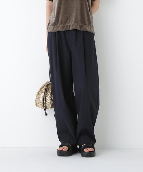 human woman(ヒューマンウーマン)の「◆TR×TCポプリンストレッチイージーカーブパンツ(その他パンツ・レディース・ネイビー/ベージュ系その他2・MEDIUM)」の11枚目の写真