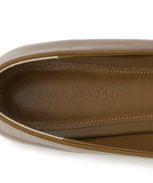 ADAM ET ROPE'(アダムエロペ)の「ラウンドフラットシューズ(パンプス・レディース・ホワイト/ブラウン系その他3/ブラック・23/23.5/24/24.5)」の18枚目の写真