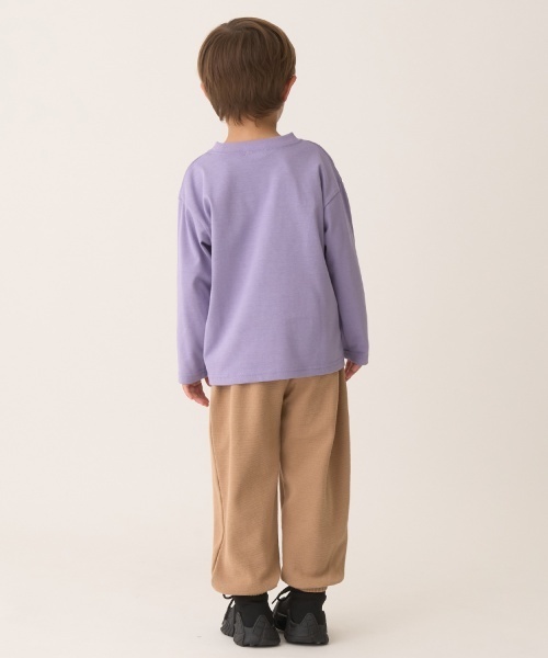 b・ROOM(ビールーム)の「【ともパン】イージーパンツ(スウェットパンツ・キッズ・グレイッシュベージュ/ダークグレー/ブラック/モスグリーン/Moca・140cm/130cm/120cm/100cm/110cm)」の14枚目の写真