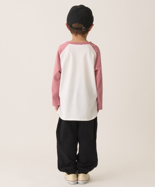 b・ROOM(ビールーム)の「【ともパン】イージーパンツ(スウェットパンツ・キッズ・グレイッシュベージュ/ダークグレー/ブラック/モスグリーン/Moca・140cm/130cm/120cm/100cm/110cm)」の18枚目の写真