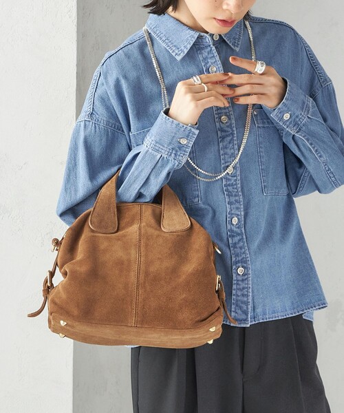 AULENTTI（オウレンティ）の「AULENTTI:ボストン バッグ（ボストンバッグ・レディース・ブラック/キャメル・ONE SIZE）」の2枚目の写真