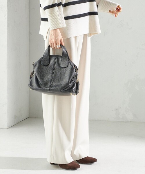 AULENTTI（オウレンティ）の「AULENTTI:ボストン バッグ（ボストンバッグ・レディース・ブラック/キャメル・ONE SIZE）」の4枚目の写真