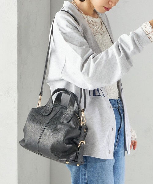 AULENTTI（オウレンティ）の「AULENTTI:ボストン バッグ（ボストンバッグ・レディース・ブラック/キャメル・ONE SIZE）」の8枚目の写真