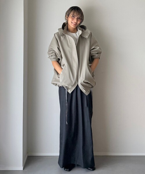 WOOLRICH（ウールリッチ）の「【別注】エディター坪田あさみ × WOOLRICH / ANORAK ダウンブルゾン（ダウンジャケット/コート・レディース・ライトグレー/チャコールグレー/ブラック・SMALL/MEDIUM）」の15枚目の写真