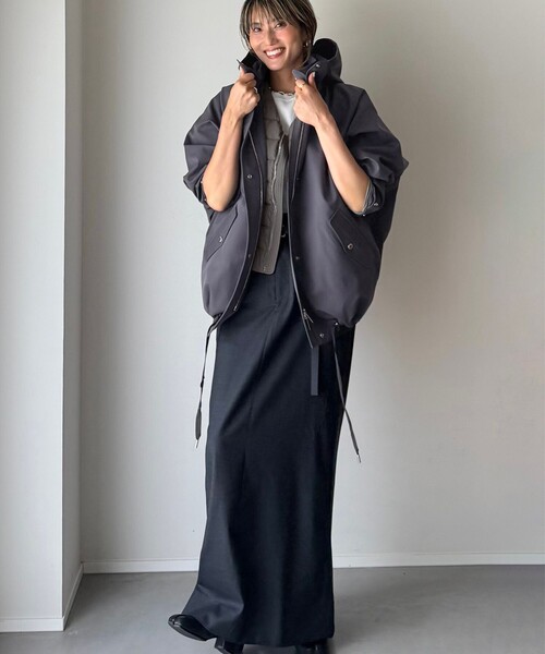 WOOLRICH（ウールリッチ）の「【別注】エディター坪田あさみ × WOOLRICH / ANORAK ダウンブルゾン（ダウンジャケット/コート・レディース・ライトグレー/チャコールグレー/ブラック・SMALL/MEDIUM）」の21枚目の写真