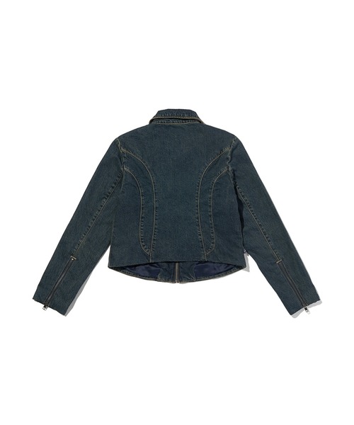 Levi's(リーバイス)の「Levi's/リーバイス BLUETAB(TM) MOTOジャケット(デニムジャケット・レディース・ブラック・M/S/XS)」の4枚目の写真
