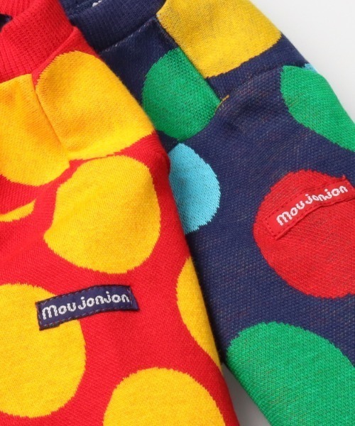 Moujonjon(ムージョンジョン)の「25MJドットJQOP(ワンピース・キッズ・レッド/ネイビー・140/130/120/110/100/90/80)」の7枚目の写真