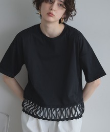 &. NOSTALGIA | 【ZOZO限定】レースヘムルーズTシャツ(Tシャツ/カットソー)
