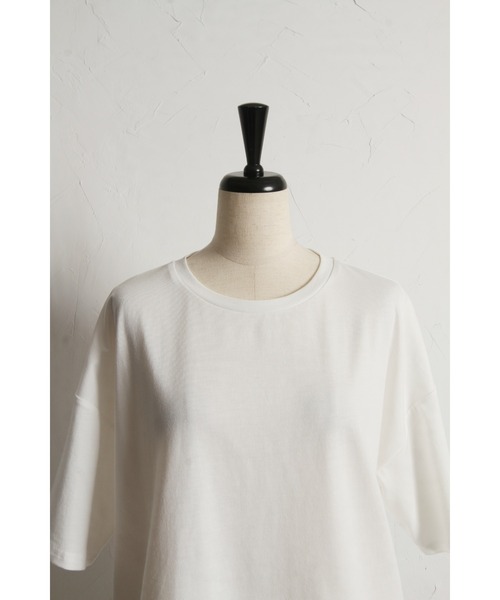 &. NOSTALGIA(アンドドットノスタルジア)の「【ZOZO限定】レースヘムルーズTシャツ(Tシャツ/カットソー・レディース・ブラック/ホワイト・FREE)」の8枚目の写真