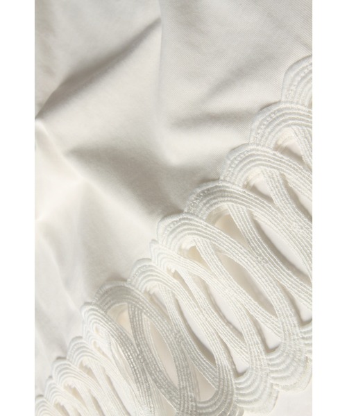 &. NOSTALGIA(アンドドットノスタルジア)の「【ZOZO限定】レースヘムルーズTシャツ(Tシャツ/カットソー・レディース・ブラック/ホワイト・FREE)」の3枚目の写真