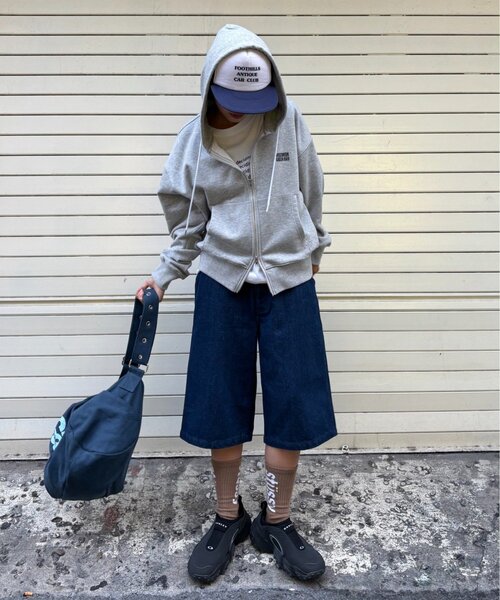 CIAOPANIC TYPY(チャオパニックティピー)の「【UNISEX】アシッドウォッシュ加工ロゴジップパーカー(パーカー・レディース・ブラック/ネイビー/グレー/レッド・MEDIUM/LARGE)」の12枚目の写真