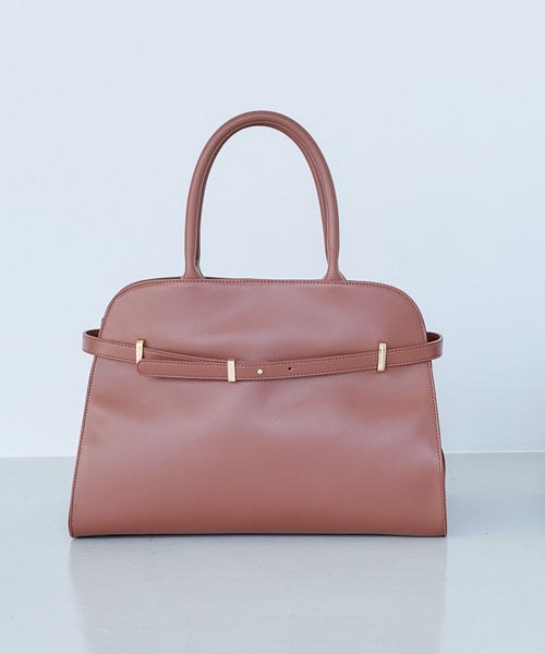 Andemiu（アンデミュウ）の「ベルトラージボストンバッグ574983（ボストンバッグ・レディース・ブラック/ブラウン系その他・FREE）」の2枚目の写真