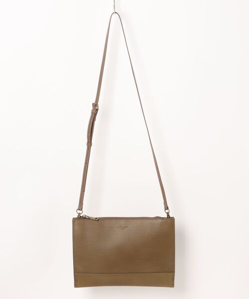 PARKS TOKYO SELECT（パークストウキョウセレクト）の「【Trois Clefs Tokyo】（KST）サコッシュ（ショルダーバッグ・メンズ・ダークブラウン/オレンジ/ブラック×レッド/オリーブ・FREE）」の3枚目の写真