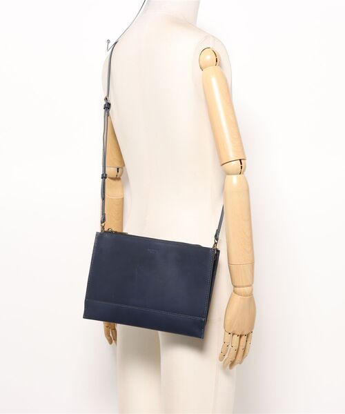 PARKS TOKYO SELECT（パークストウキョウセレクト）の「【Trois Clefs Tokyo】（KST）サコッシュ（ショルダーバッグ・メンズ・ダークブラウン/オレンジ/ブラック×レッド/オリーブ・FREE）」の12枚目の写真
