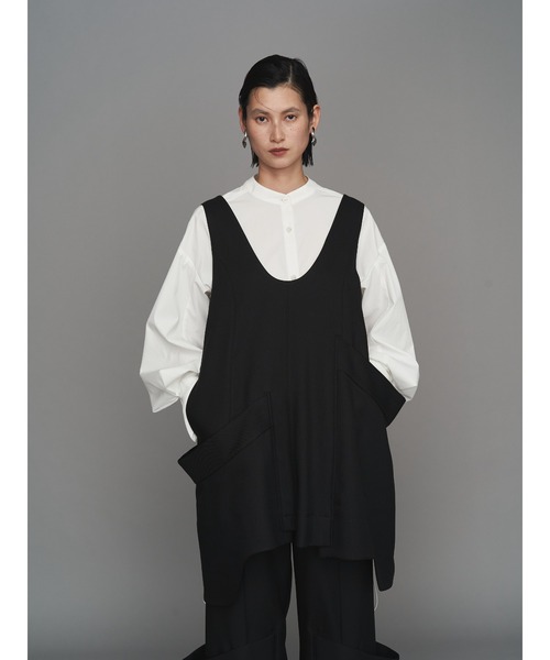 セール】W TRIANGLE TUCK SH / ダブルトライアングルタックシャツ