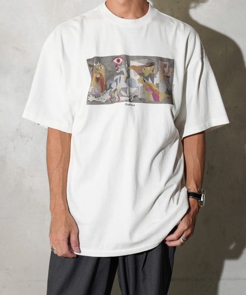 C.E.L.STORE(セルストア)の「NOT OEM / ノットオーイーエム GUERNICA TEE ピカソ ゲルニカ Tシャツ(Tシャツ/カットソー・メンズ・ブラック/ホワイト/パープル・SMALL/MEDIUM/LARGE/X-LARGE)」の12枚目の写真