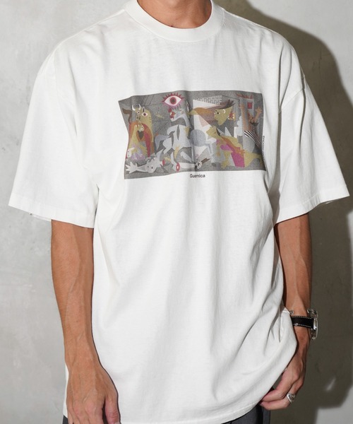 C.E.L.STORE(セルストア)の「NOT OEM / ノットオーイーエム GUERNICA TEE ピカソ ゲルニカ Tシャツ(Tシャツ/カットソー・メンズ・ブラック/ホワイト/パープル・SMALL/MEDIUM/LARGE/X-LARGE)」の13枚目の写真