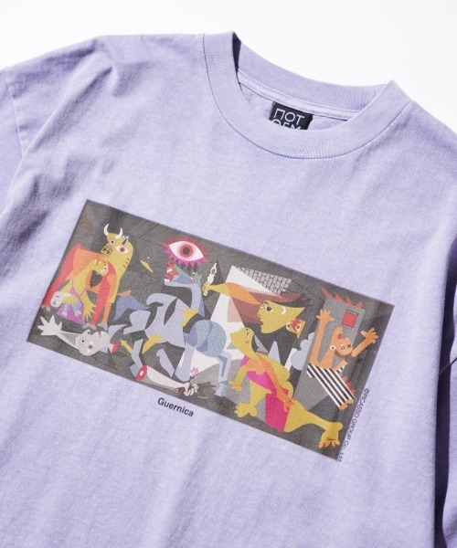 C.E.L.STORE(セルストア)の「NOT OEM / ノットオーイーエム GUERNICA TEE ピカソ ゲルニカ Tシャツ(Tシャツ/カットソー・メンズ・ブラック/ホワイト/パープル・SMALL/MEDIUM/LARGE/X-LARGE)」の5枚目の写真