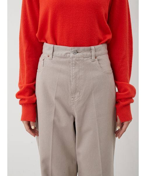 Mila Owen(ミラオーウェン)の「ハイライズセンタープレスバギーデニムパンツ(デニムパンツ・レディース・ベージュ/ブルー/ブラック・0/1/00)」の20枚目の写真