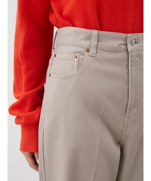 Mila Owen(ミラオーウェン)の「ハイライズセンタープレスバギーデニムパンツ(デニムパンツ・レディース・ベージュ/ブルー/ブラック・0/1/00)」の22枚目の写真