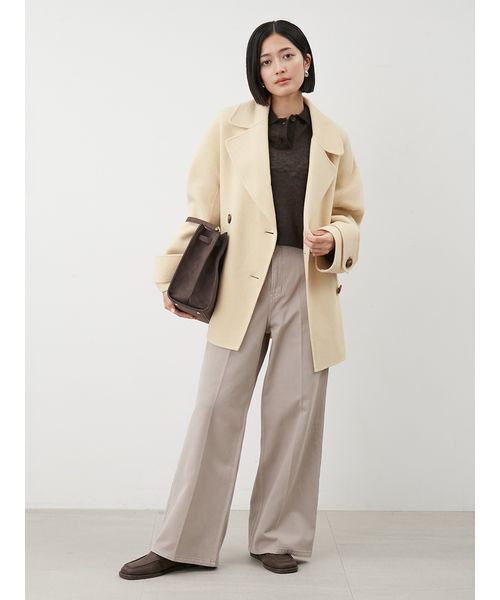 junko 　3点おまとめPLST ミラオーウェン　スリースクエア ハイライズセンタープレスバギーデニムパンツ（デニムパンツ）｜Mila