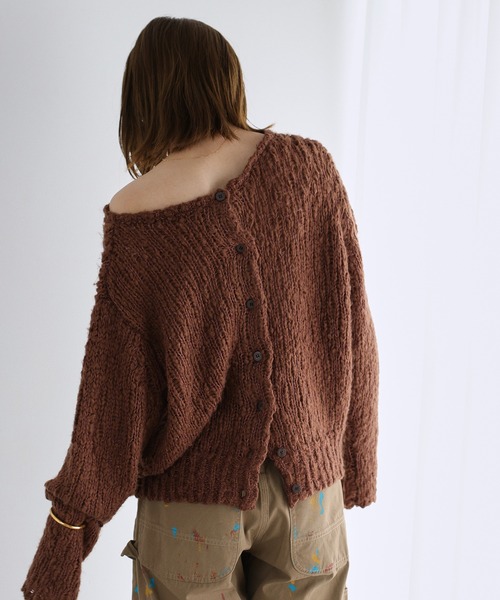 セール】ローゲージニット2WAYプルオーバー（ニット/セーター