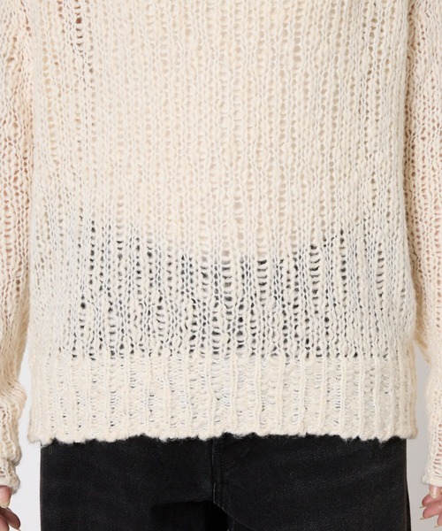 バビロン 定価18700円！完売今季もの2way ローゲージニット アイボリー バビロン 定価18700円！今季もの2way ローゲージニット アイボリー