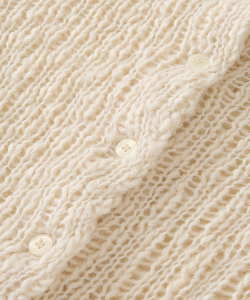 BABYLONE（バビロン）の「ローゲージニット2WAYプルオーバー（ニット/セーター・レディース・ライム/ブラウン/オフホワイト・フリー）」の5枚目の写真