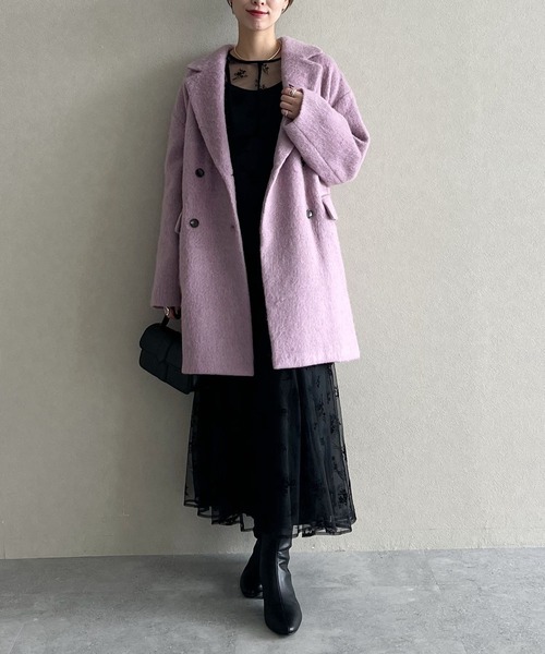 mysty woman（ミスティウーマン）の「チュールフラワーフロッキーワンピース　581551（ワンピース・レディース・アイボリー/ブラック・FREE）」の21枚目の写真