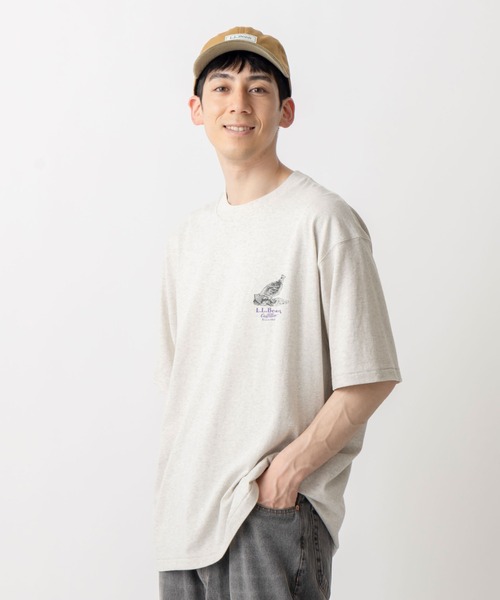 L.L.Bean(エルエルビーン)の「【JAPAN EDITION】モリル・ショートスリーブ・アニマル・グラフィック・ティ(Tシャツ/カットソー・メンズ・グレー系1/ホワイト系/グレー系2/グレー系・SMALL/MEDIUM/LARGE)」の6枚目の写真