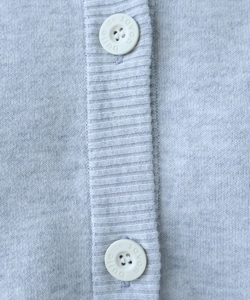 bulle de savon（ビュルデサボン）の「△14G bonding ニットジャケット（カーディガン/ボレロ・レディース・ブラック/グレー/レッド・FREE）」の22枚目の写真