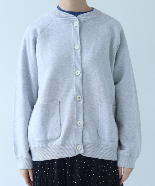 bulle de savon（ビュルデサボン）の「△14G bonding ニットジャケット（カーディガン/ボレロ・レディース・ブラック/グレー/レッド・FREE）」の15枚目の写真