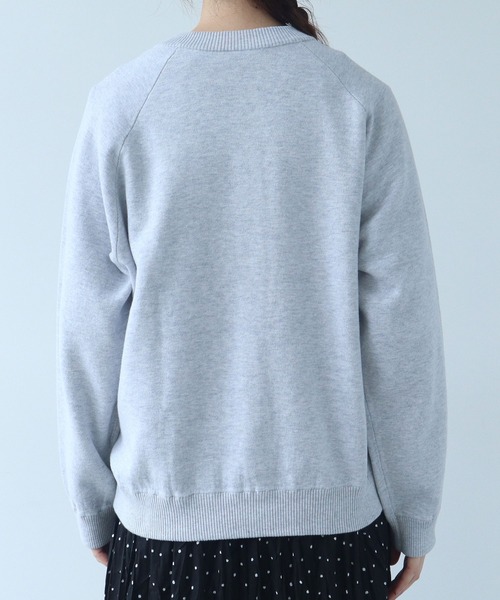 bulle de savon（ビュルデサボン）の「△14G bonding ニットジャケット（カーディガン/ボレロ・レディース・ブラック/グレー/レッド・FREE）」の17枚目の写真