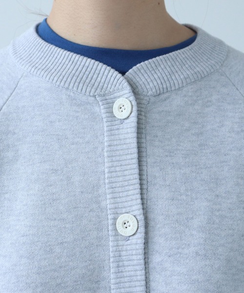 bulle de savon（ビュルデサボン）の「△14G bonding ニットジャケット（カーディガン/ボレロ・レディース・ブラック/グレー/レッド・FREE）」の18枚目の写真