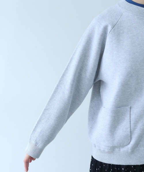 bulle de savon（ビュルデサボン）の「△14G bonding ニットジャケット（カーディガン/ボレロ・レディース・ブラック/グレー/レッド・FREE）」の19枚目の写真