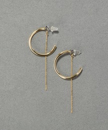 Phoebe（フィービィー）の「【金属アレルギー対応】2wayウェーブラインフープピアス/ニッケルフリー（ピアス（両耳用））」