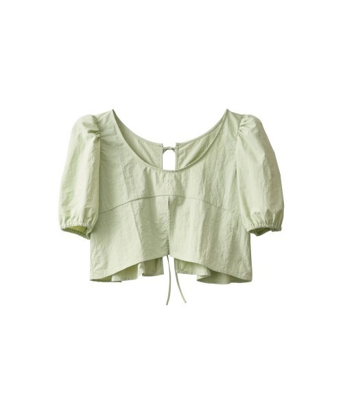 Knuth Marf（クヌースマーフ）の「2way puff sleeve logo blouse（シャツ/ブラウス・レディース・ブラック/サンドベージュ/ミント・FREE）」の16枚目の写真