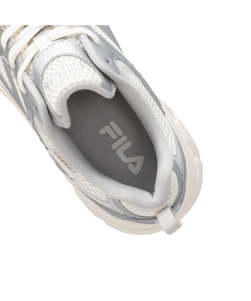 FILA（フィラ）の「FILA DECODE（スニーカー・レディース・ホワイト×シルバー・28.0cm/27.0cm/26.0cm/24.0cm/25.0cm/23.0cm/24.5cm/22.5cm/23.5cm）」の7枚目の写真
