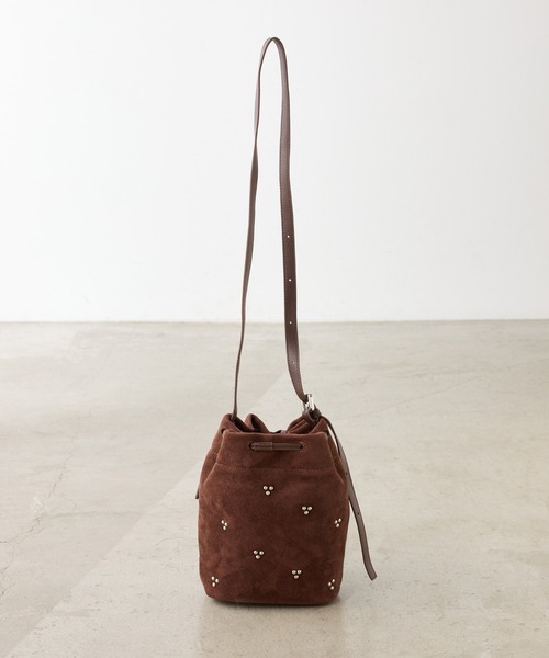 PAPILLONNER（パピヨネ）の「【OT】スタッズショルダーバッグ（ショルダーバッグ・レディース・ダークブラウン/ブルー・FREE）」の4枚目の写真