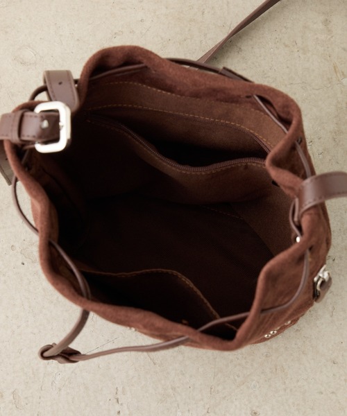 PAPILLONNER（パピヨネ）の「【OT】スタッズショルダーバッグ（ショルダーバッグ・レディース・ダークブラウン/ブルー・FREE）」の7枚目の写真
