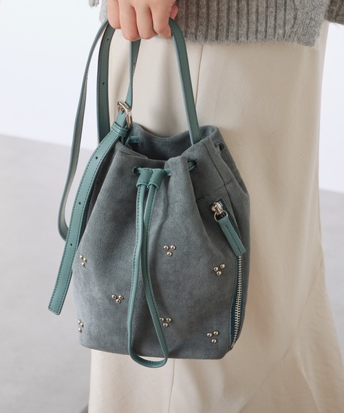 PAPILLONNER（パピヨネ）の「【OT】スタッズショルダーバッグ（ショルダーバッグ・レディース・ダークブラウン/ブルー・FREE）」の14枚目の写真