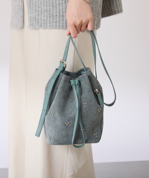 PAPILLONNER（パピヨネ）の「【OT】スタッズショルダーバッグ（ショルダーバッグ・レディース・ダークブラウン/ブルー・FREE）」の15枚目の写真