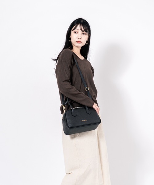 Rivel(リヴェル)の「【PULICATI/プリカーティ】2WAY レザー ミニボストンバッグ ショルダーバッグ イタリア製(ハンドバッグ・レディース・ブラック/アッシュブラウン/ベージュ/ブラウン・FREE)」の7枚目の写真
