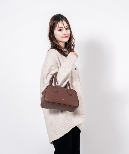 Rivel(リヴェル)の「【PULICATI/プリカーティ】2WAY レザー ミニボストンバッグ ショルダーバッグ イタリア製(ハンドバッグ・レディース・ブラック/アッシュブラウン/ベージュ/ブラウン・FREE)」の17枚目の写真