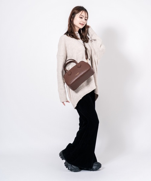 Rivel(リヴェル)の「【PULICATI/プリカーティ】2WAY レザー ミニボストンバッグ ショルダーバッグ イタリア製(ハンドバッグ・レディース・ブラック/アッシュブラウン/ベージュ/ブラウン・FREE)」の21枚目の写真