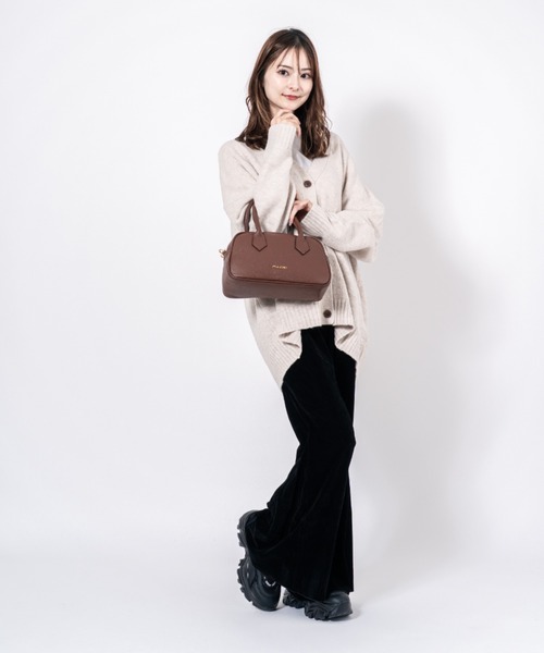 Rivel(リヴェル)の「【PULICATI/プリカーティ】2WAY レザー ミニボストンバッグ ショルダーバッグ イタリア製(ハンドバッグ・レディース・ブラック/アッシュブラウン/ベージュ/ブラウン・FREE)」の20枚目の写真