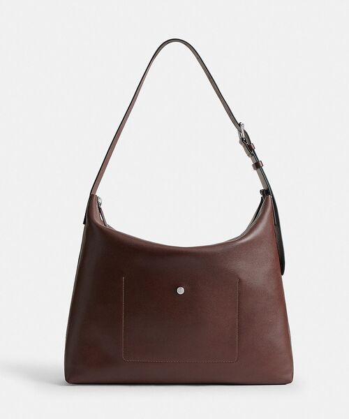coach コーチ　メッセンジャーバッグ　レザー　ブラウン　プッシュロック モット メッセンジャー バッグ（メッセンジャーバッグ）｜COACH