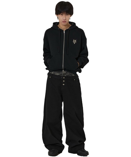 OY(オーワイ)の「『OY/オーワイ』METAL LOGO HOODIE ZIP UP/メタルロゴジップアップパーカー(パーカー・メンズ・ホワイト/ブラック・L/M)」の15枚目の写真