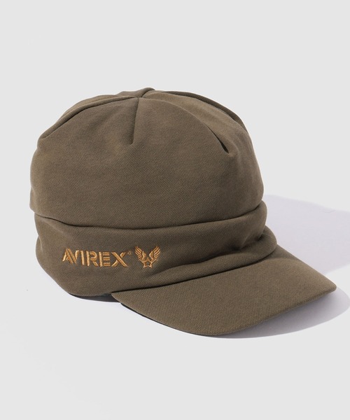 AVIREX（アヴィレックス）の「AVILEX スウェットオスロCAP（キャップ・メンズ・カーキ/ブラック・FREE）」の2枚目の写真