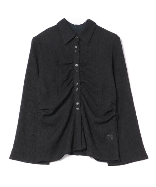 apres jour clair（アプレジュールクレア）の「【apres jour clair】シャーリングデザインシャツ（シャツ/ブラウス・レディース・アイボリー/ブラック・X-LARGE/フリー）」の15枚目の写真